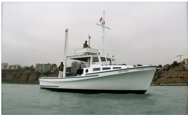 The restored Miss Texas at sea