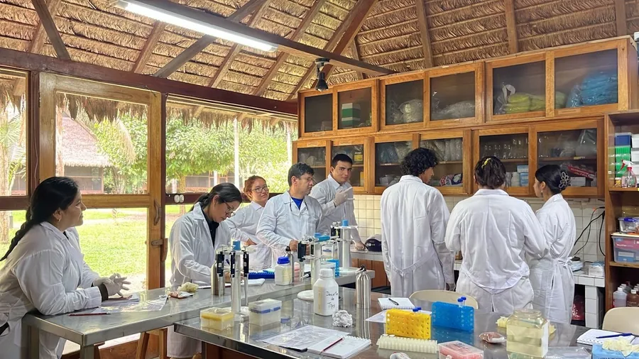 Researchers during a session at GreenLab